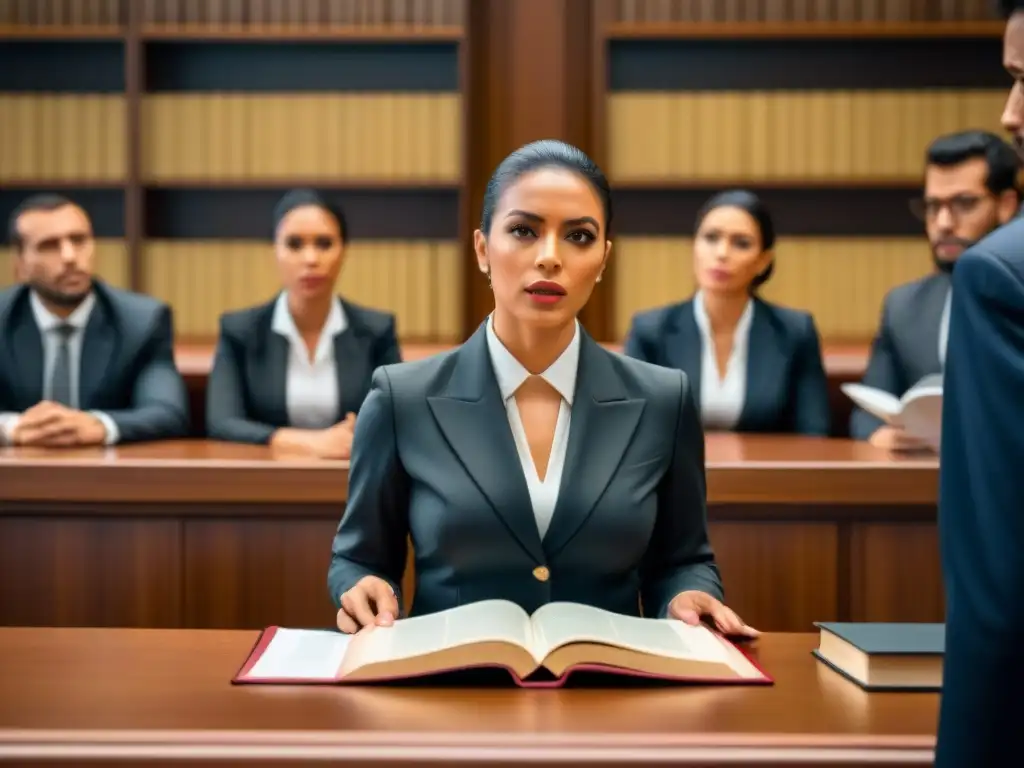 Abogados en sala brasileña debatiendo normativas publicidad engañosa online en Sudamérica