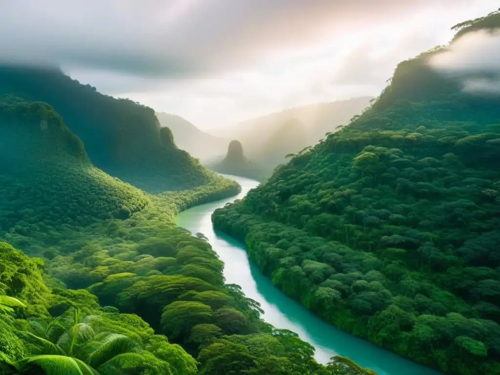 Un bosque lluvioso de Costa Rica vibrante de vida con flora y fauna diversa, resaltando la necesidad de regulaciones turismo Costa Rica