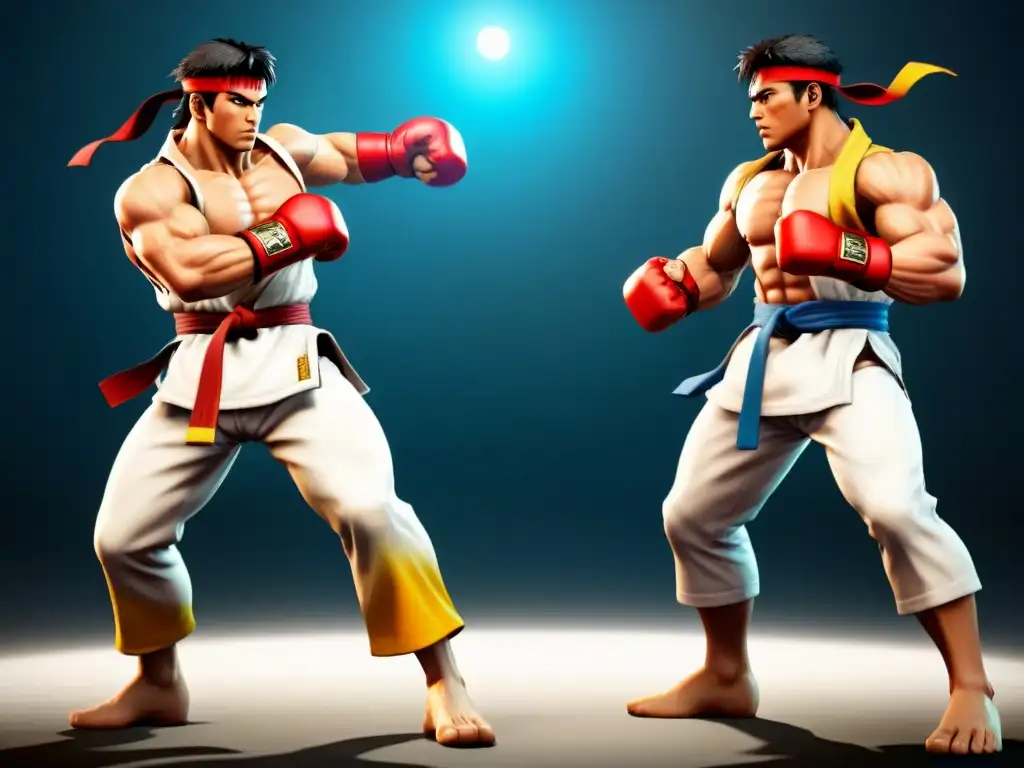 Comparación Ryu vs Joe: ¡Parecidos sorprendentes! Comparación detallada entre Ryu y Joe ejecutando movimientos idénticos