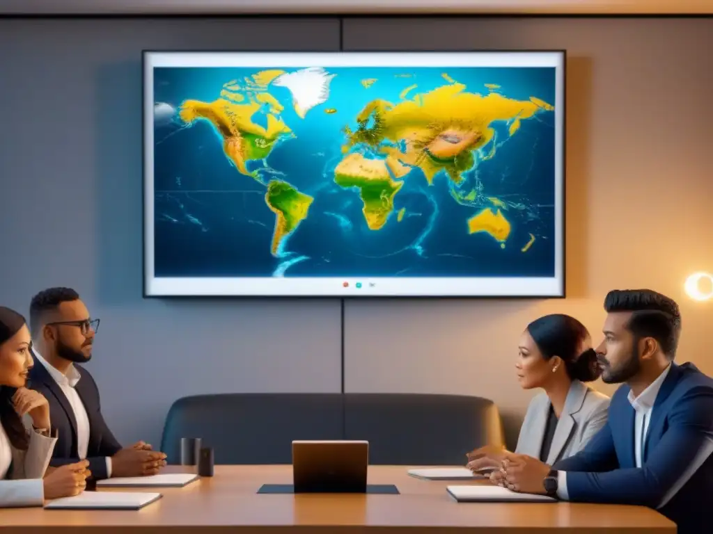 Talento legal en acción: estrategias de propiedad intelectual en Cono Sur Equipo de expertos legales debatiendo estrategias de protección legal propiedad intelectual en Cono Sur