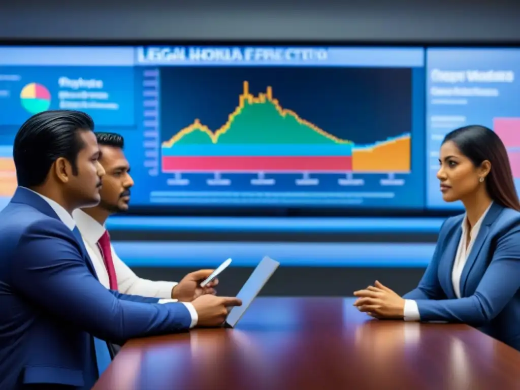 Expertos legales en Honduras discuten leyes de protección de datos en sala de conferencias moderna