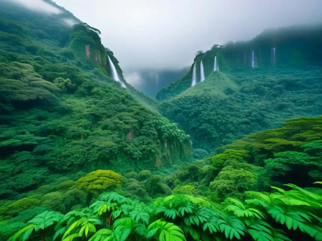 Impresionante selva verde en El Salvador con diversa flora y fauna