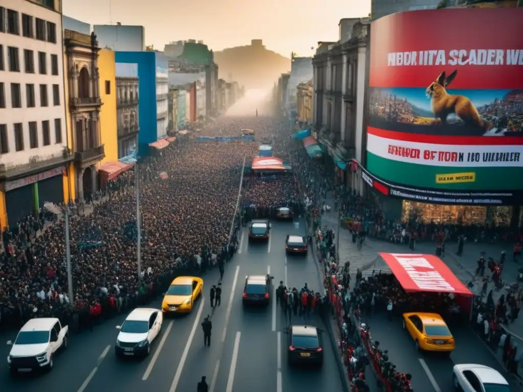 Escenas electorales vibrantes en Ciudad de México La intensa campaña electoral en la Ciudad de México, con carteles políticos y actividades en las calles