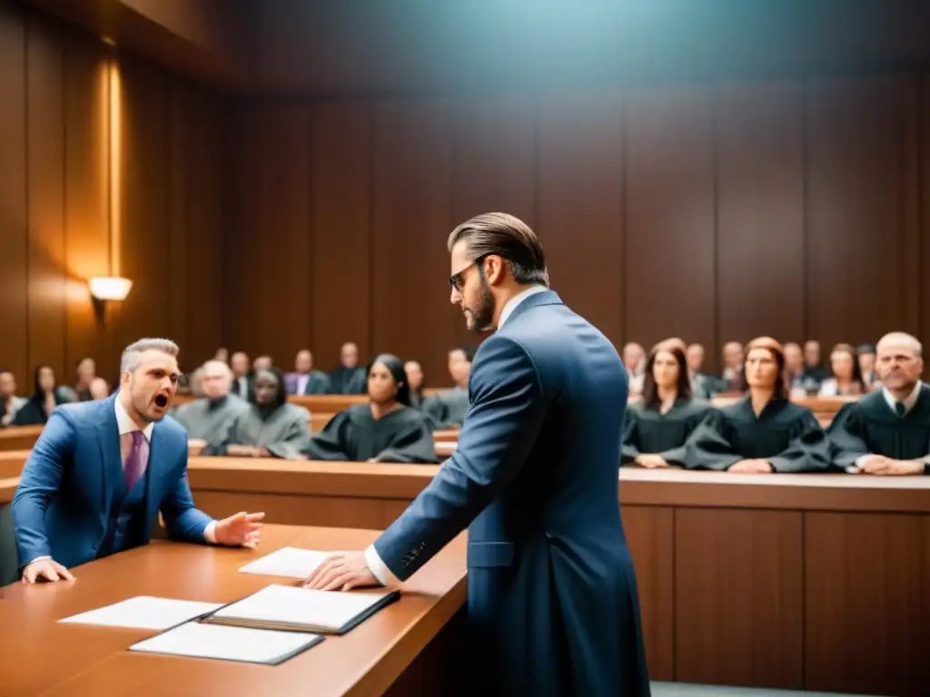 Batalla legal: Bethesda vs Mojang por 'Scrolls' Intensa disputa legal entre abogados de Bethesda y Mojang sobre 'Scrolls' en sala abarrotada