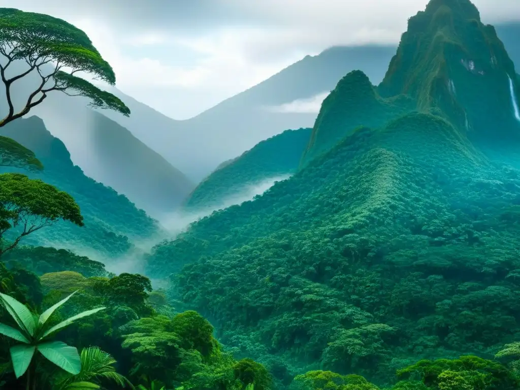 Esplendor biodiverso: Selvas de Centroamérica Un mágico bosque tropical en Centroamérica con diversa flora y fauna