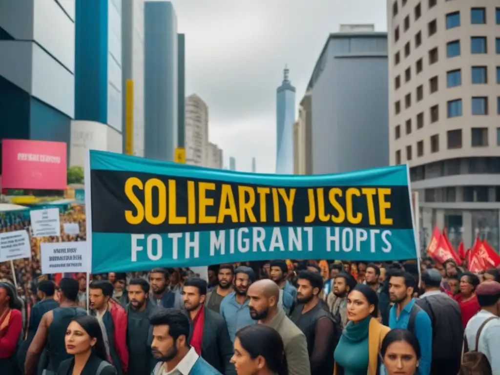 Marcha por los derechos de migrantes en América del Sur Diversos movimientos sociales en Sudamérica marchan por los derechos de los migrantes