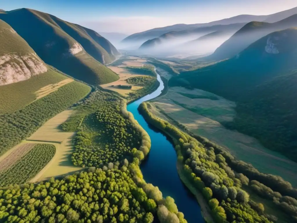Operador de dron en España, siguiendo regulaciones vuelo drones España, capturando paisajes naturales impresionantes