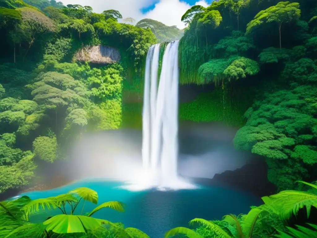 Un paraíso natural en El Salvador con cascada, aves tropicales y exuberante vegetación