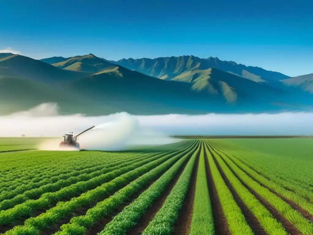 Contrastes agrícolas en Sudamérica: belleza y impacto ambiental Vasto paisaje agrícola suramericano con regulación en uso de agroquímicos y su impacto ambiental