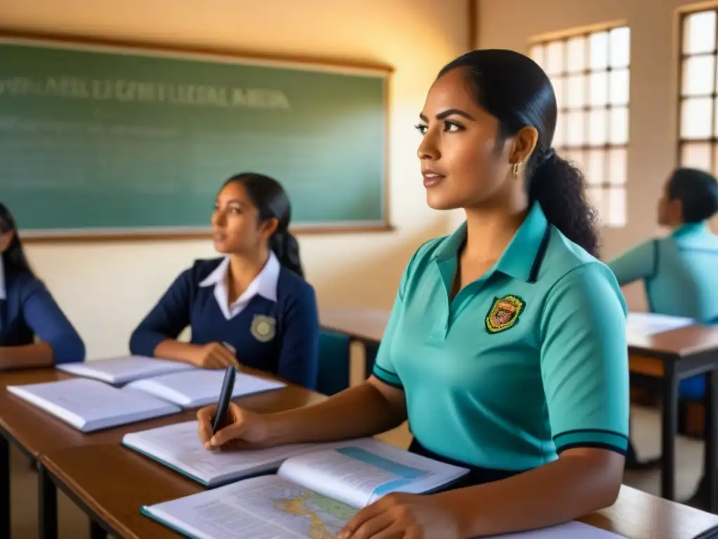 Vibrante aula en Centroamérica: educación dinámica y diversa Vibrante aula en Centroamérica, alumnos entusiastas discuten reformas legales educación