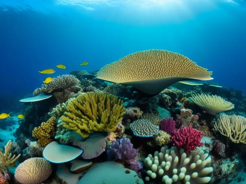 Arrecife de coral vibrante en Centroamérica Un vibrante ecosistema de arrecife de coral en Centroamérica
